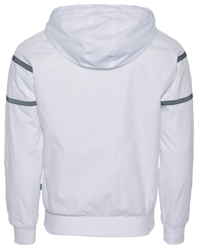 Windbreaker Athletic Jacket-CSG Brand ZIP Up, White And Black Size S/P