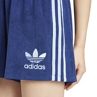 adidas Womens Terry Shorts - Navy/Blue