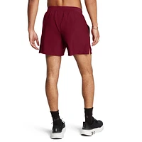 Under Armour Mens Under Armour Launch 5" Shorts - Mens Cardinal/Cardinal/Reflective Size XL