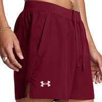 Under Armour Mens Under Armour Launch 5" Shorts - Mens Cardinal/Cardinal/Reflective Size XL