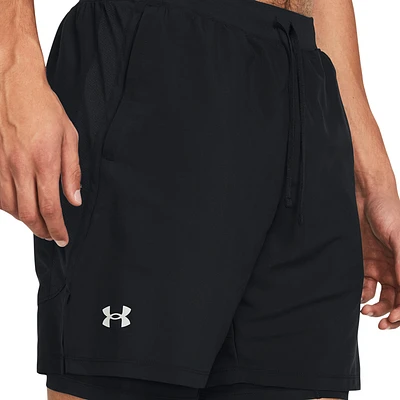 Under Armour Mens Launch 7'' 2-IN-1 Shorts