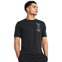 Under Armour Mens Dusk to Dawn Skull T-Shirt - Black