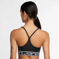 Jordan Womens Sport Logo Bra - Black/White/Stealth