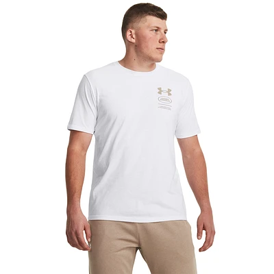 Under Armour Mens Unstoppable Graphic Short Sleeve T-Shirt - White/Sahara
