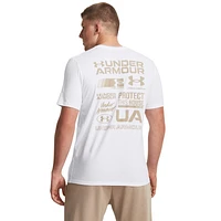 Under Armour Mens Unstoppable Graphic Short Sleeve T-Shirt - White/Sahara