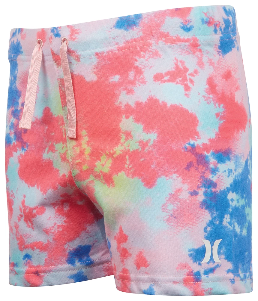 Hurley Tie-Dye Shorts  - Girls' Grade School