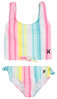 Hurley Crop Tankini 2 Piece Swim Set  - Girls' Toddler