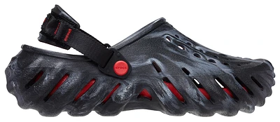 Crocs Mens Echo Clogs Marble - Shoes Black/Grey/Red