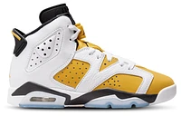 Jordan Boys Retro 6 - Boys' Grade School Shoes Black/White/Yellow Ochre