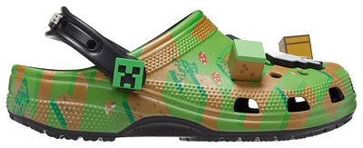Crocs Boys Classic Minecraft Clogs - Boys' Grade School Shoes Multi/Green