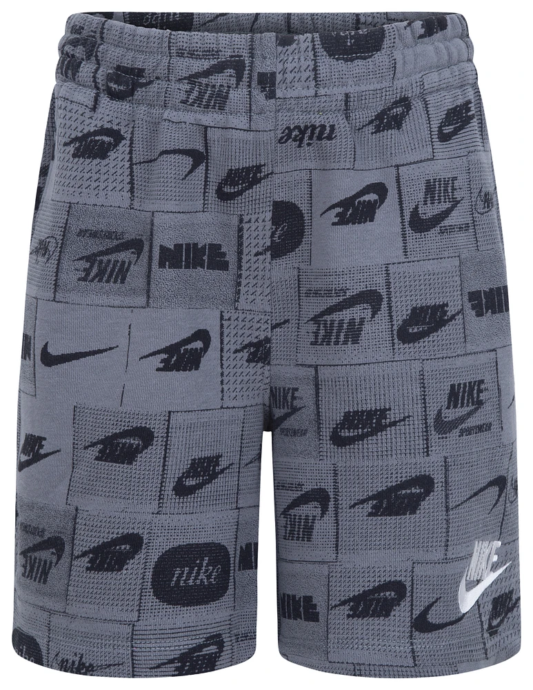 Nike Club AOP Seasonal Shorts  - Boys' Preschool