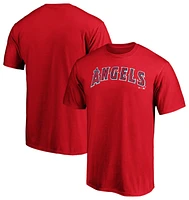 Fanatics Mens Fanatics Angels Official Wordmark T-Shirt - Mens Red Size XXL