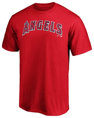 Fanatics Mens Fanatics Angels Official Wordmark T-Shirt - Mens Red Size XXL