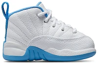 Jordan Boys Retro 12 - Boys' Toddler Basketball Shoes White/University Blue