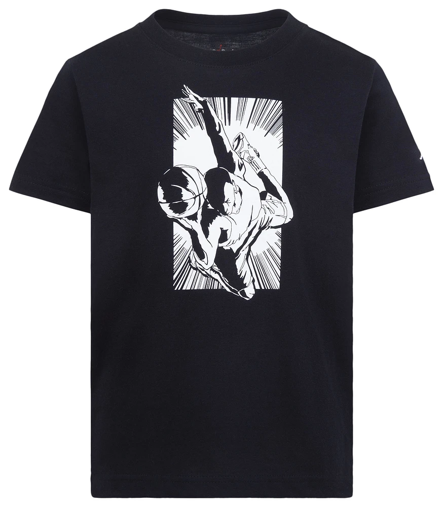 Jordan Boys Burst Short Sleeve T-Shirt - Boys' Preschool White/Black