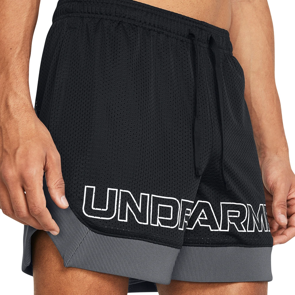 Under Armour Mens Icon Mesh Elev Short - Black/White