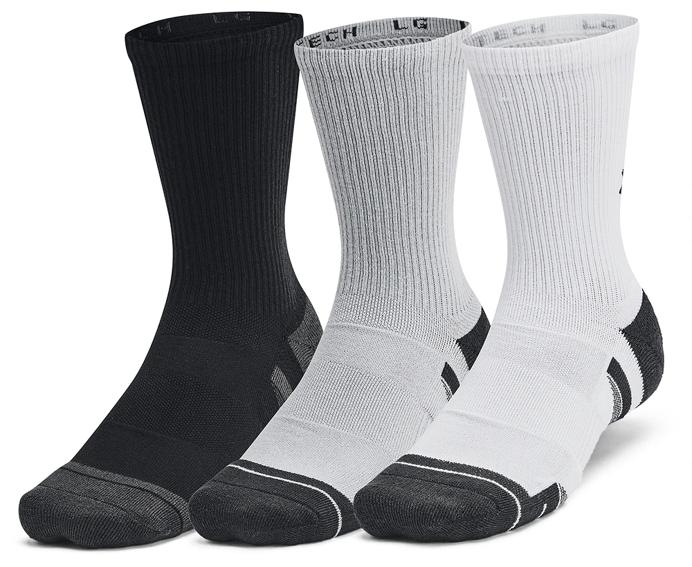 Under Armour Mens Under Armour Perf Tech 6 Pack Crew Socks