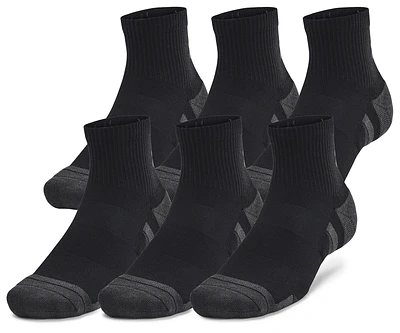 Under Armour Mens Under Armour Perf Tech 6 Pack Quarter Socks