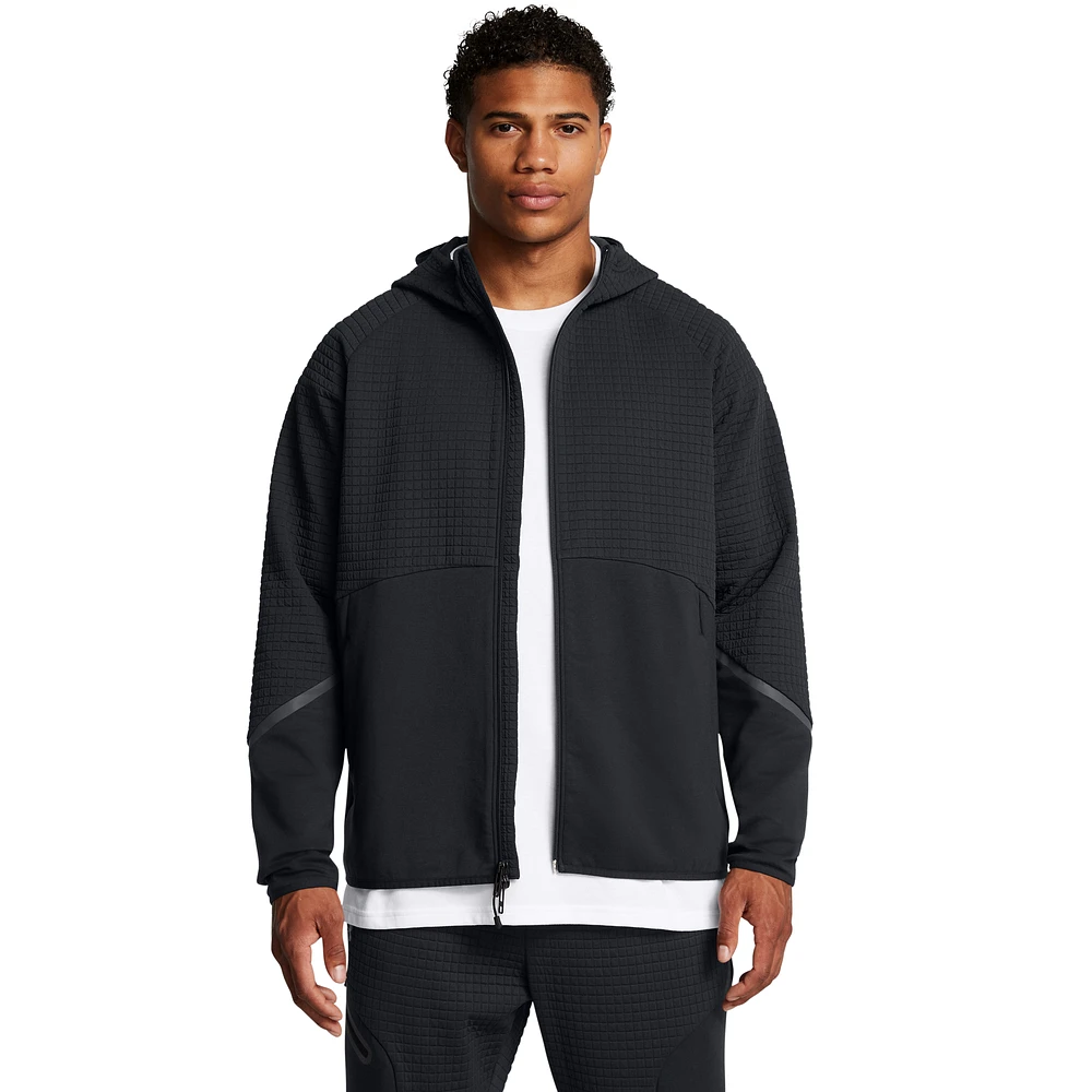 Under Armour Mens Unstoppable Fleece Grid Full-Zip