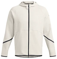 Under Armour Mens Unstoppable Fleece Grid Full-Zip - Summit White/Black