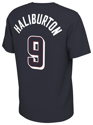 Nike Mens Tyrese Haliburton USAB Olympic Player Name & Number T-Shirt - Red/Navy/White