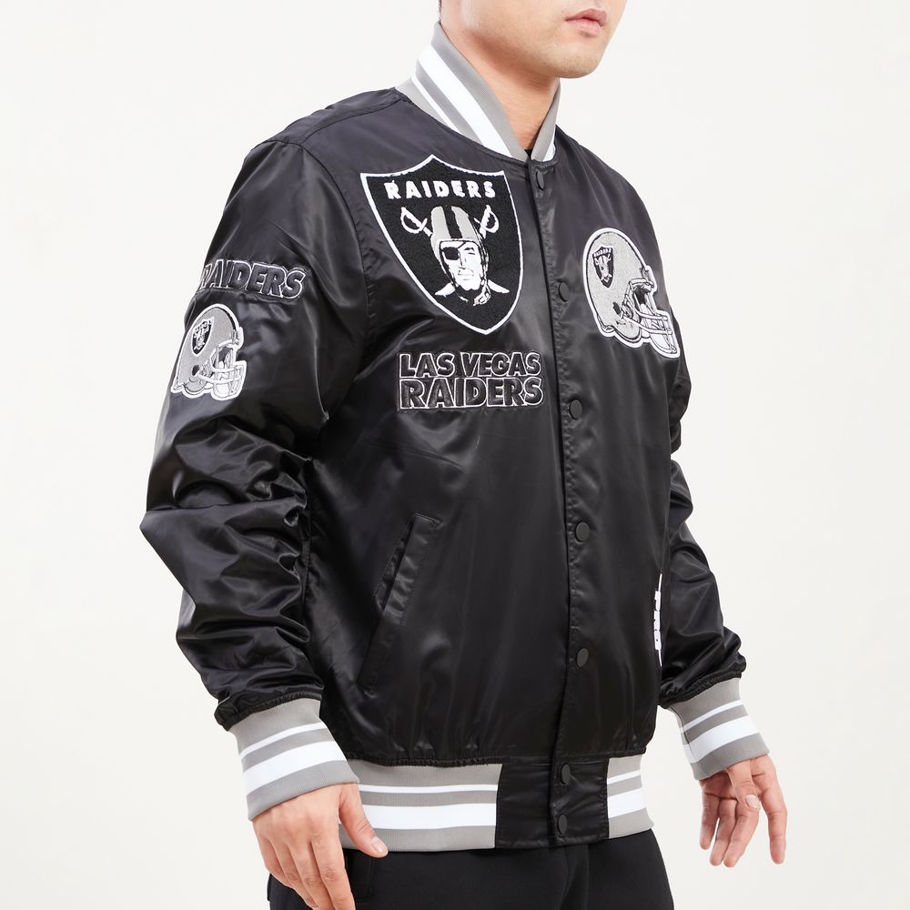 Las Vegas Raiders Pro Standard Mash Up Logo Varsity Jacket