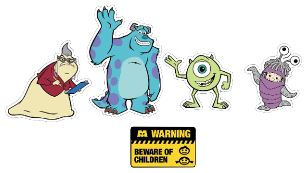 Crocs Paquet de 5 breloques Monsters Inc. - Jeunesse