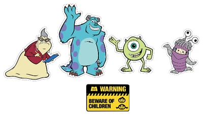 Crocs Paquet de 5 breloques Monsters Inc. - Jeunesse