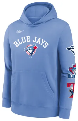 Youth Toronto Blue Jays Nike Dri-FIT Pregame Pullover Therma Hoodie