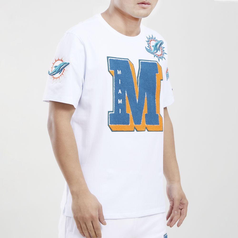 Men's Miami Dolphins Pro Standard White Mash Up T-Shirt