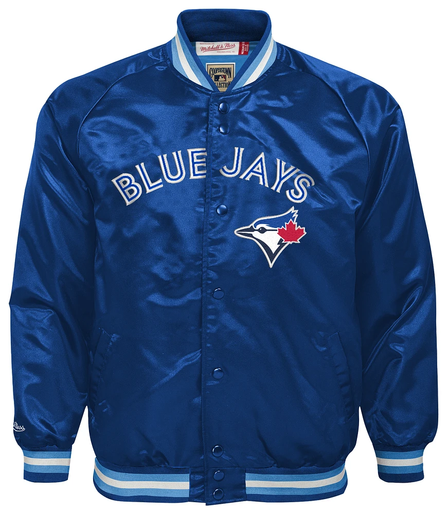 Mitchell & Ness Blue Jays Lightweight Satin Jacket - Boys' Grade School