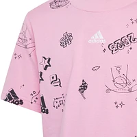 adidas T-shirt à imprimé intégral Brand Love Q3  - Filles, Scolaire