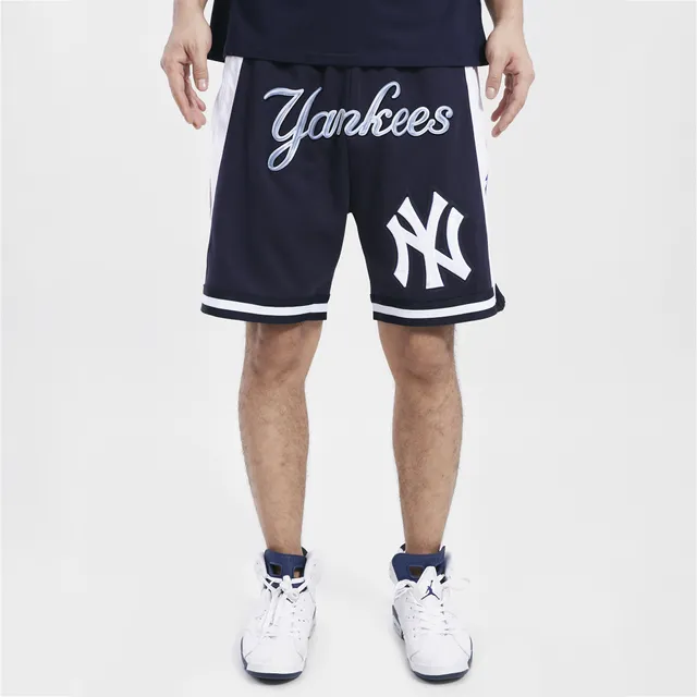Pro Standard Mens Yankees Chrome T-Shirt - Navy/White Size XL
