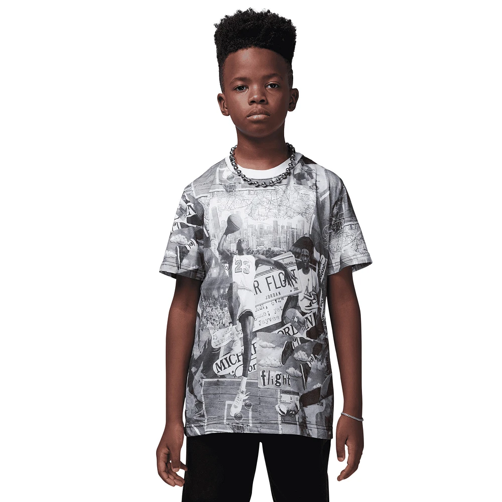 Jordan Brooklyn Collage AOP S/S T-Shirt  - Boys' Grade School