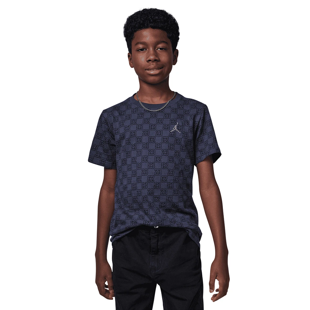 Jordan 23 Monogram AOP Short Sleeve T-Shirt  - Boys' Grade School