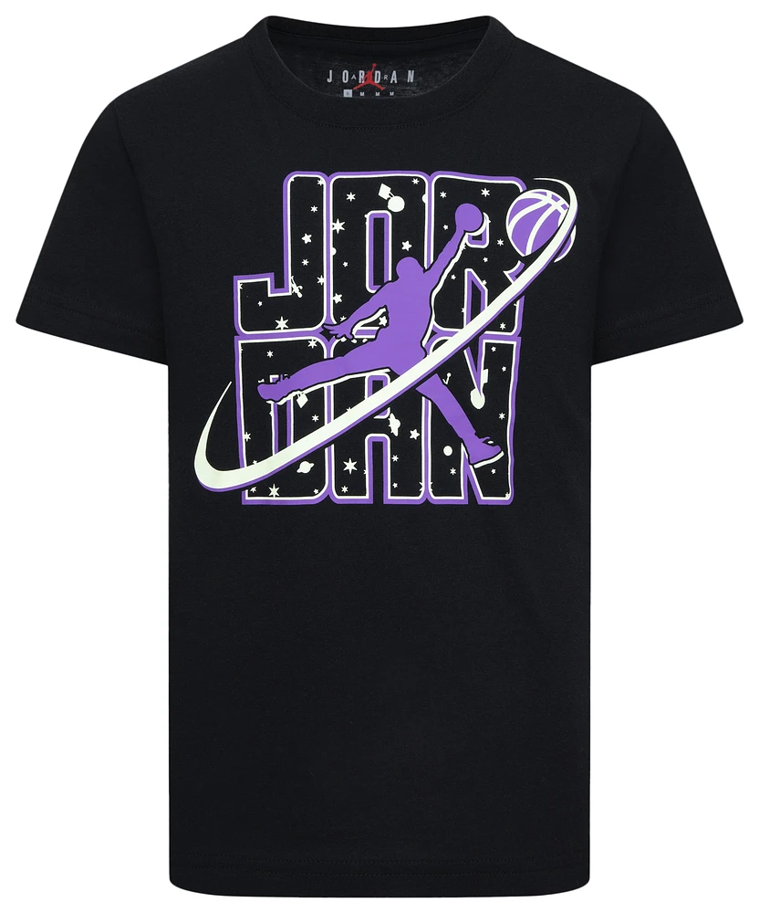 Jordan Flight Galaxy Glow Short Sleeve T-Shirt  - Boys' Preschool