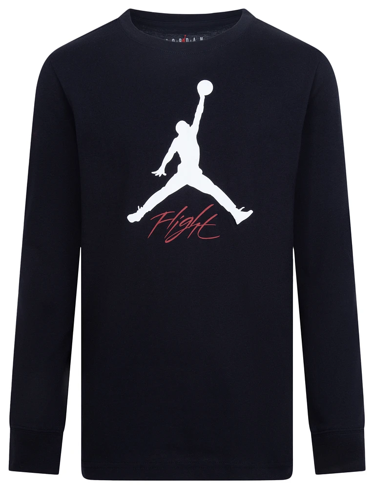 Jordan Baseline Flight Long Sleeve T-Shirt  - Boys' Grade School