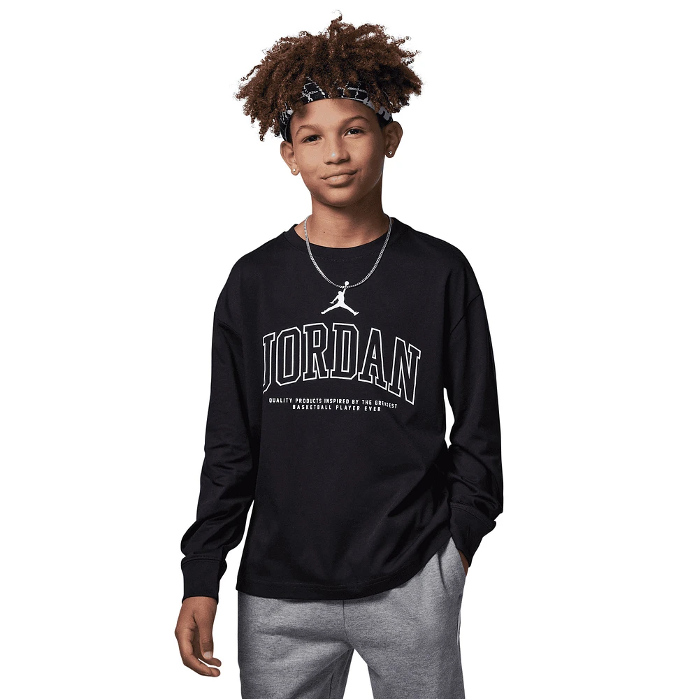 Jordan No Look Long Sleeve T-Shirt  - Boys' Grade School