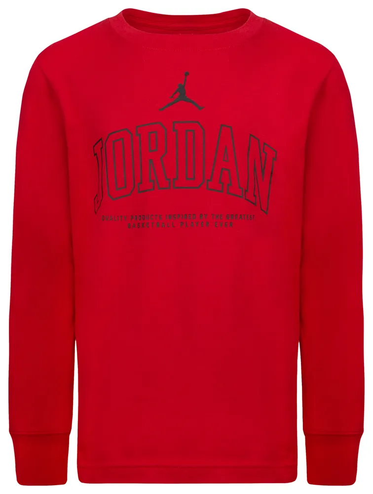 Jordan No Look Long Sleeve T-Shirt  - Boys' Grade School