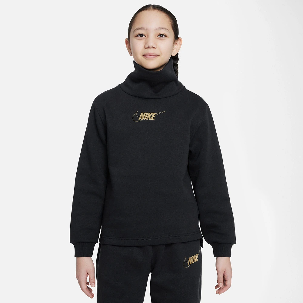 Nike Club Fleece Longsleeve Top  - Girls' Grade School