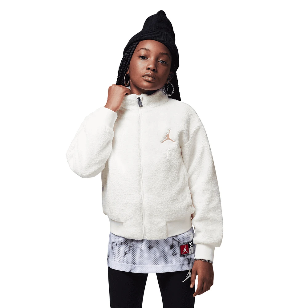 Jordan Jumpman Sherpa Jacket  - Girls' Grade School