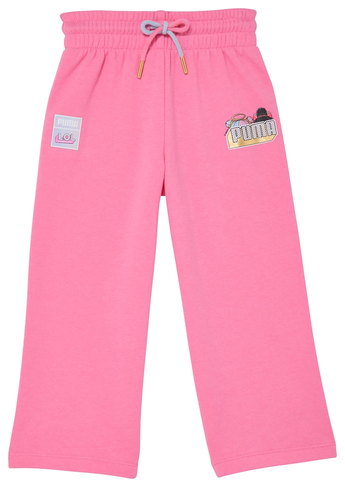 PUMA LOL Fleece Wide Leg Pants  - Girls' Toddler