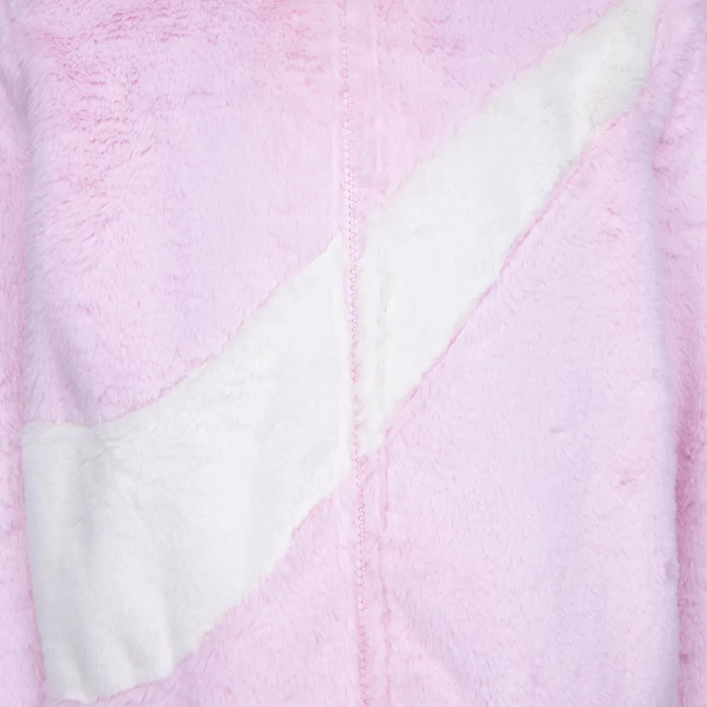 Nike Swoosh Faux Fur Jacket  - Girls' Toddler