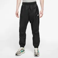 Nike Mens Nike Windrunner Woven Lined Pants - Mens White/Black Size S