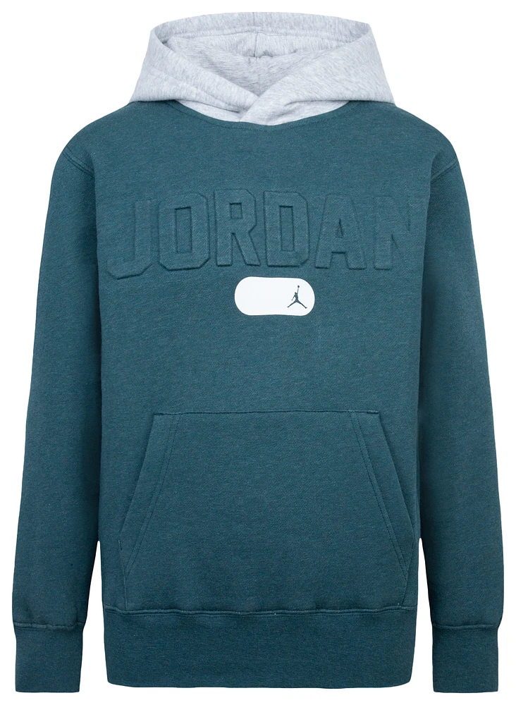 Jordan PE Heathered Pullover Hoodie  - Boys' Grade School