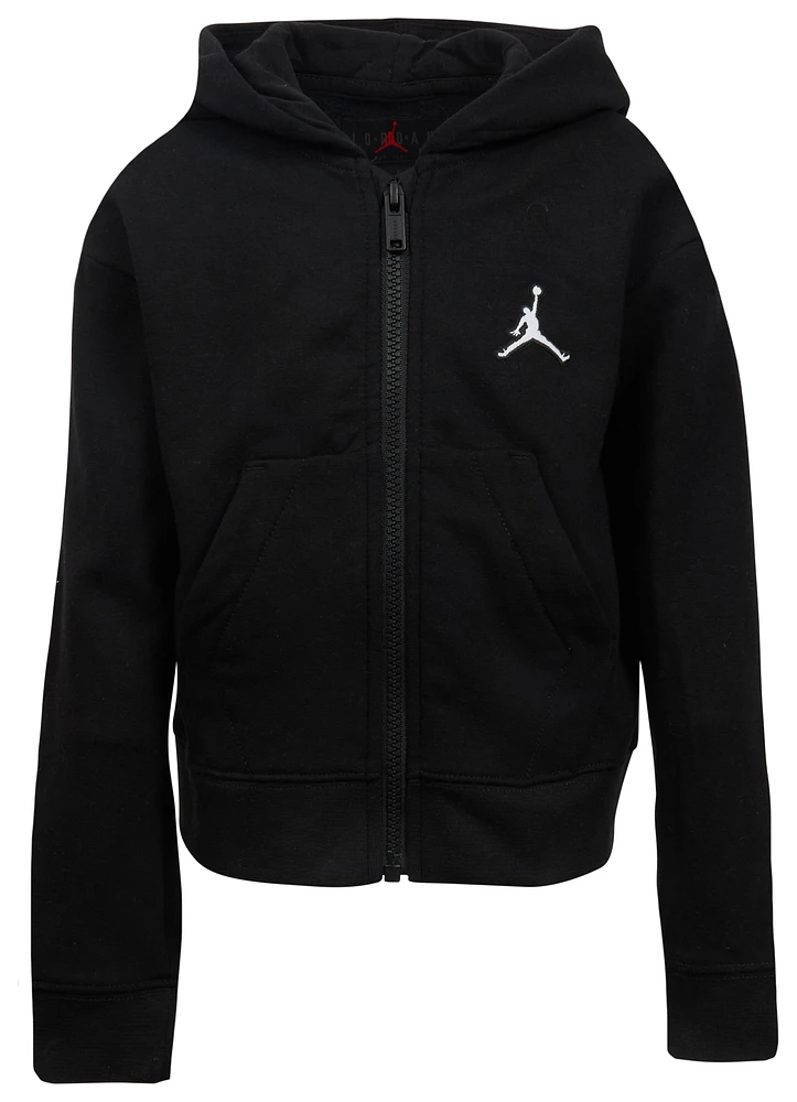 Jordan Essentials Fleece Full Zip Hoodie Black / White