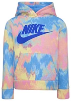 Nike Printed Club Pullover Hoodie  - Girls' Preschool