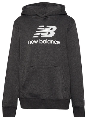 New Balance Stacked Logo Hoodie  - Boys' Grade School