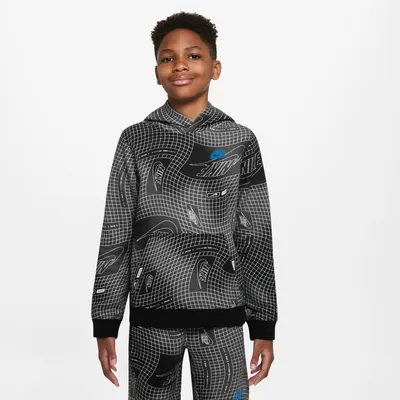 Nike Club All Over Print Hoodie  - Boys' Grade School