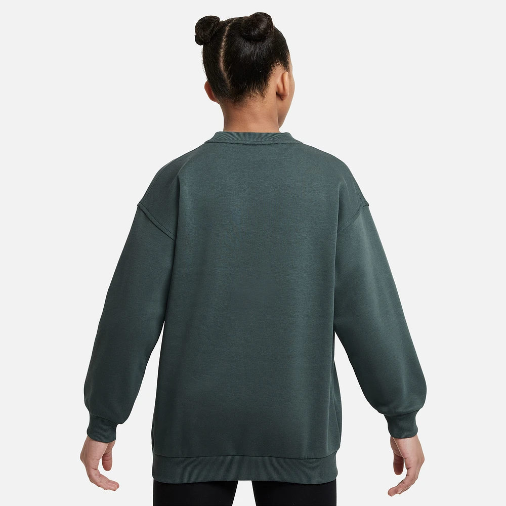 Nike Club Fleece OS Crew  - Girls' Grade School